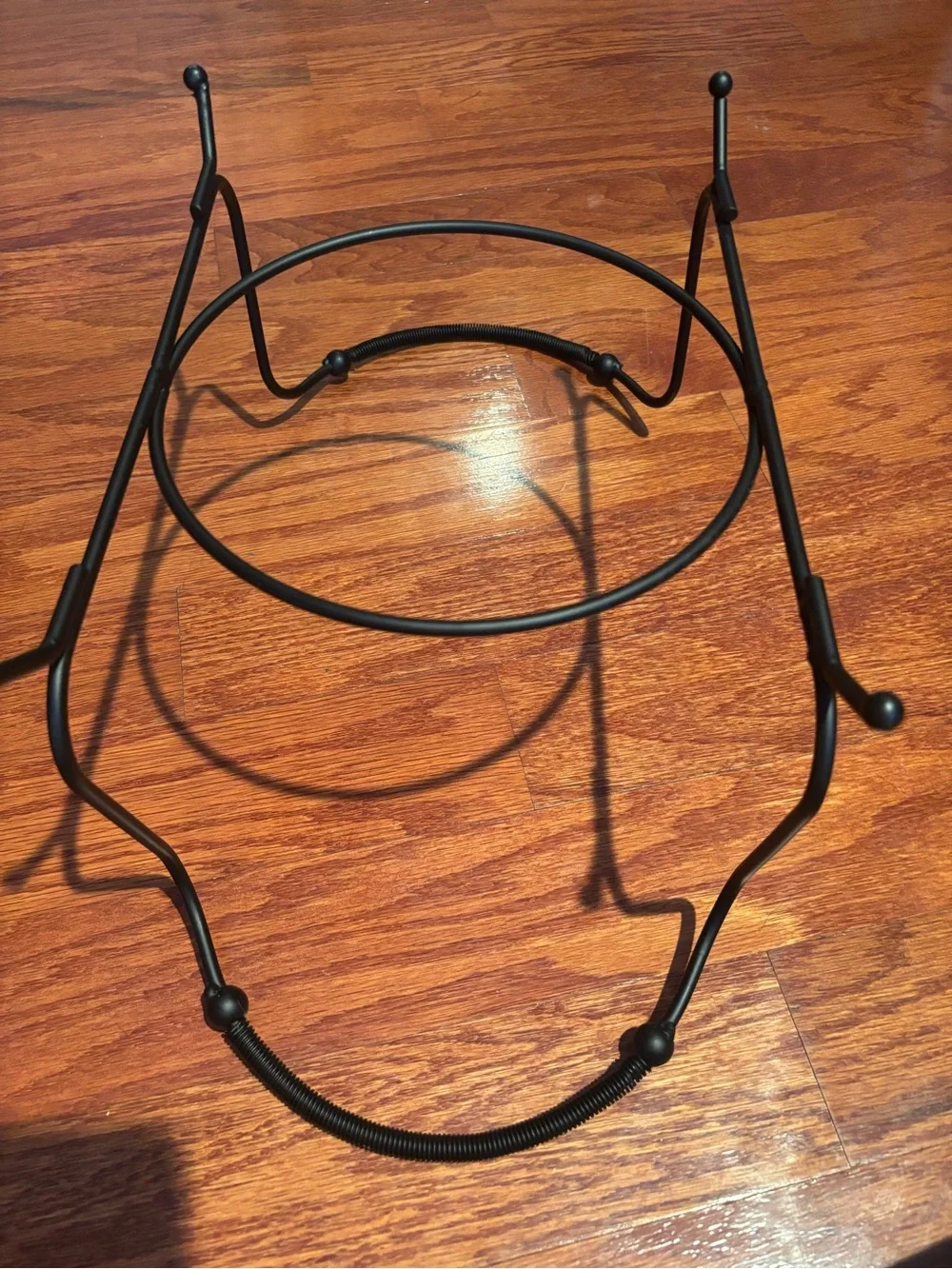 Black Metal Bowl or Pot Stand - Home Dining Support